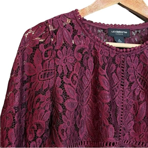 NWT! Liz Claiborne lace blouse - Picture 11 of 13